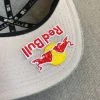 red bull cap hip hop flat brim visor gray