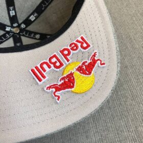 red bull cap hip hop flat brim visor gray