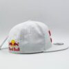 new era red bull white cap flat brim snapback hat