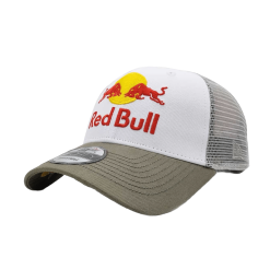 Red bull cap white khaki hat