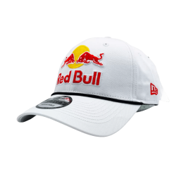 Red bull cap white new era hat