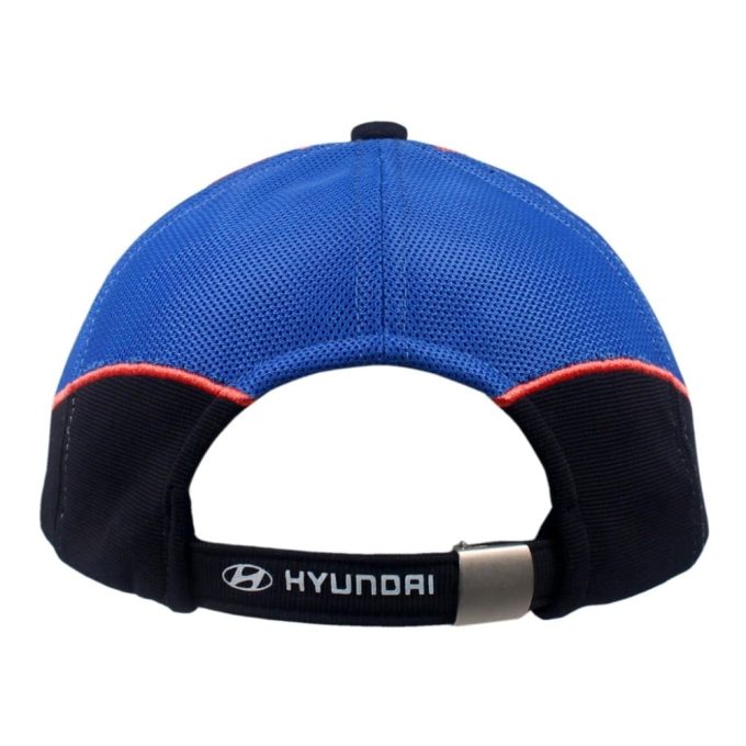 HYUNDAI Cap Navy Blue Embroidered Mesh Sports Hat - Image 6