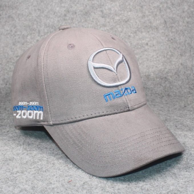 Mazda Cap Gray Zoom Zoom Speed Performance Accessories Hat - Image 3