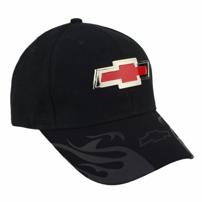 Chevrolet Cap Red Metal Badge Brand Car Logo 100% Cotton Solid Black Color Fashion Driving Baseball Hat NOT Adjustable - Image 3