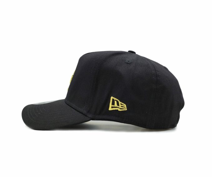 Black LA Hat Yellow NEW ERA - Image 4