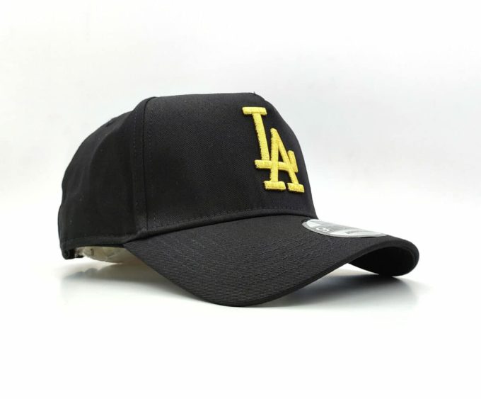 Black LA Hat Yellow NEW ERA - Image 2