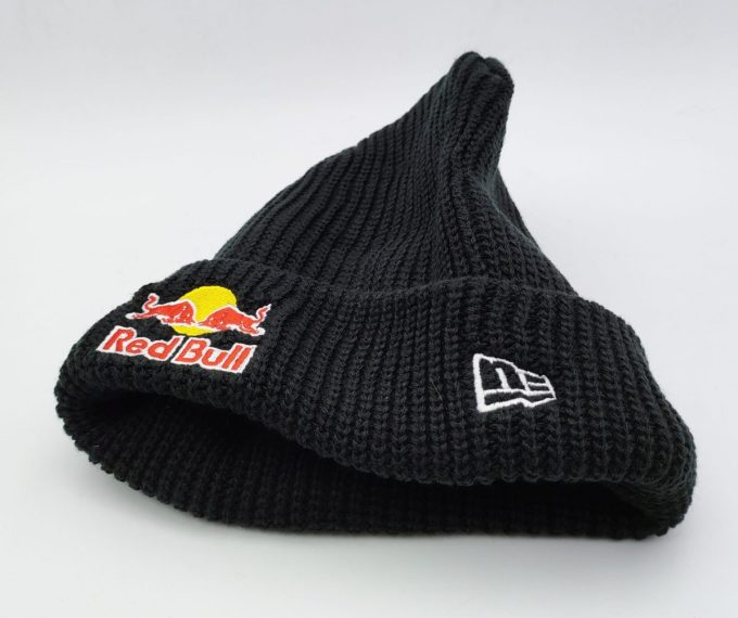 New Era Red Bull Beanie Hat Black - Image 4