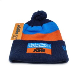 new era ktm beanie pompom hat blue