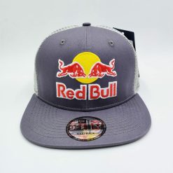 red bull cap flat brim mesh breathable hat