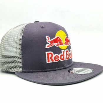 red bull cap flat brim mesh breathable hat