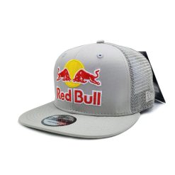 gray red bull cap