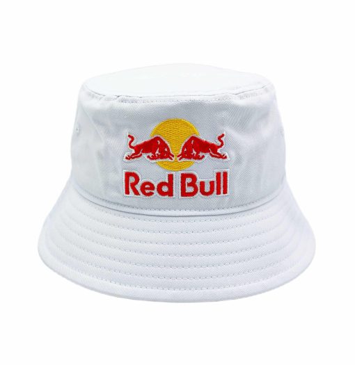 Red bull bucket hat white new era