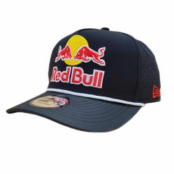 Red bull cap black new era hat