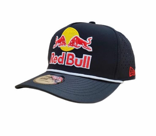 Red bull cap black new era hat