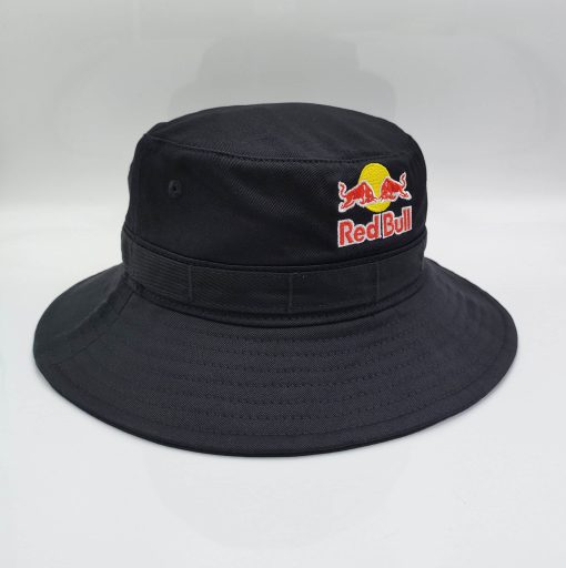 Red bull bucket hat sun hat black