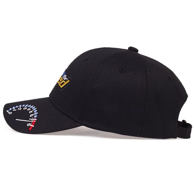 Live For Speed Racing Cap Solid Black One Size Adjustable Snapback Embroidered Cotton Breathable High Quality Brand Name VORON SNAPBACK Hat - Image 3