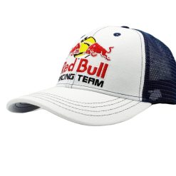 redbull racing hat white blue mesh