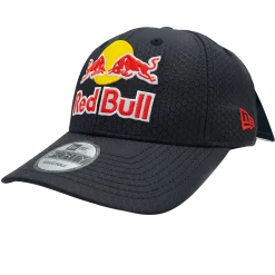 Red bull cap black hexagon new era cap