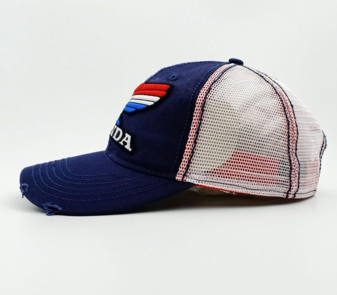 HONDA Cap Distressed Tricolor 3 Color Wing - Image 2