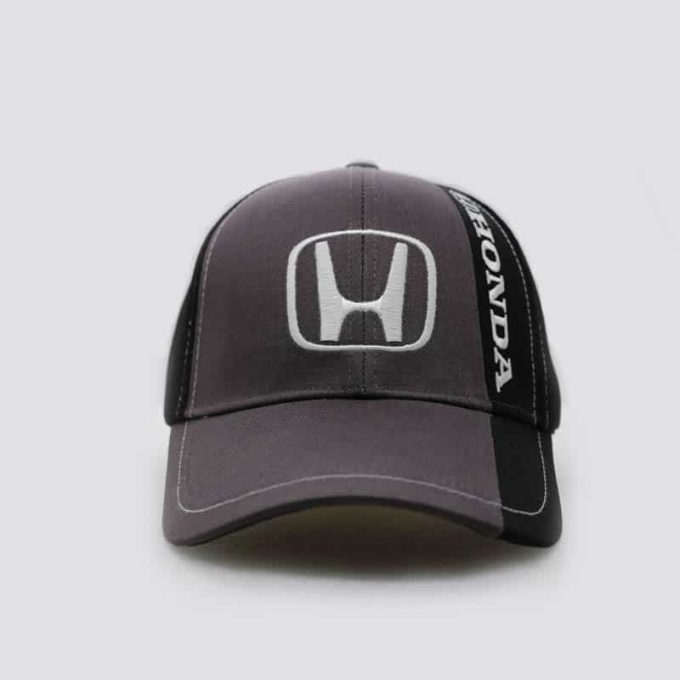 HONDA Racing Cap Gray Black - Image 2