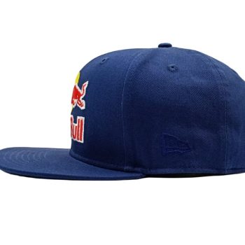 Blue Red Bull Cap Hip Hop Flat Peak Racing Team Hat with Triple Logo