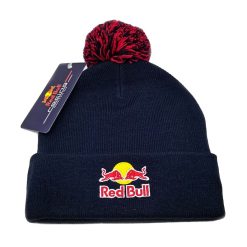 Red Bull Beanie Pompom Hat Navy Blue