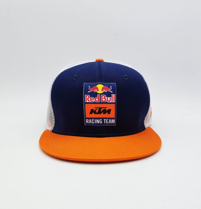 Red Bull KTM Cap Blue Orange Flat Brim - Image 2