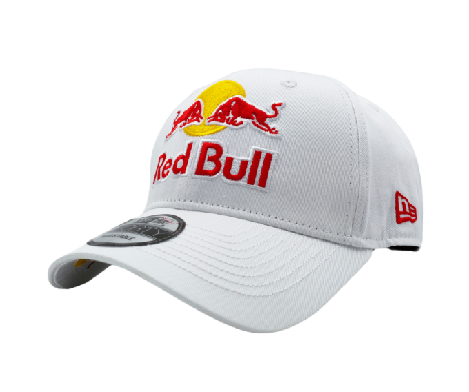 white red bull cap