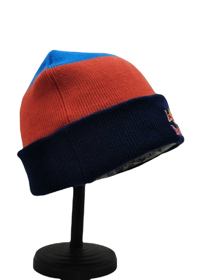 Red Bull Beanie Hat Blue Striped - Image 4