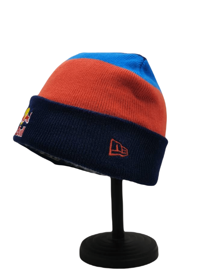 Red Bull Beanie Hat Blue Striped - Image 3