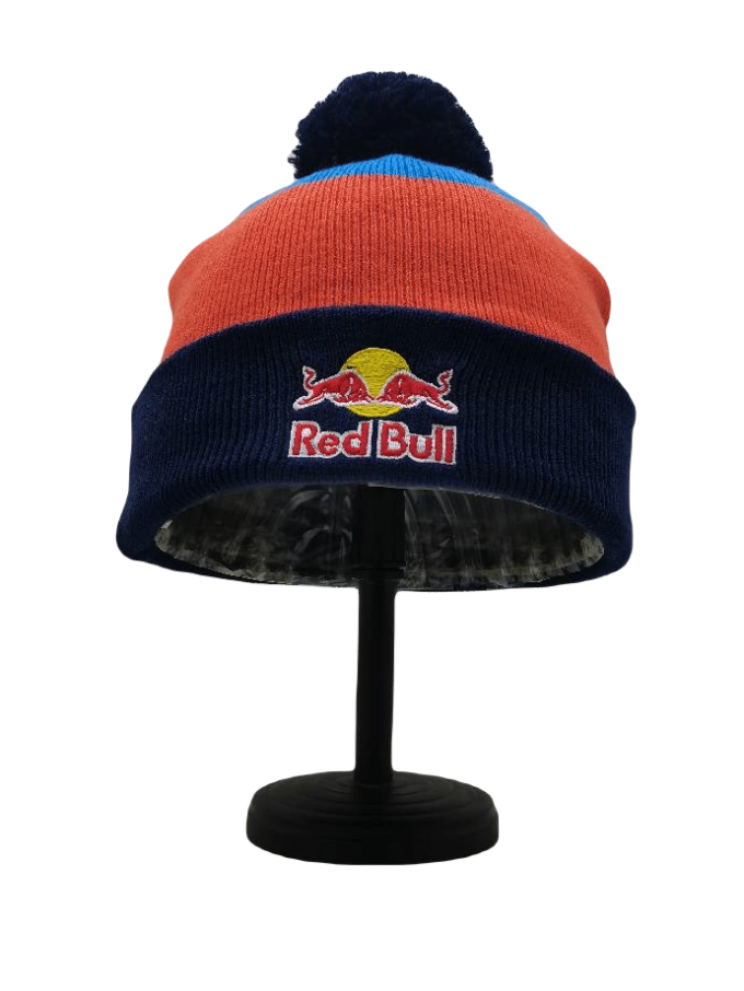 Red Bull Beanie Hat Orange Blue - Image 3
