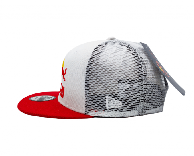 Red Bull Cap White Red Flat Brim - Image 5