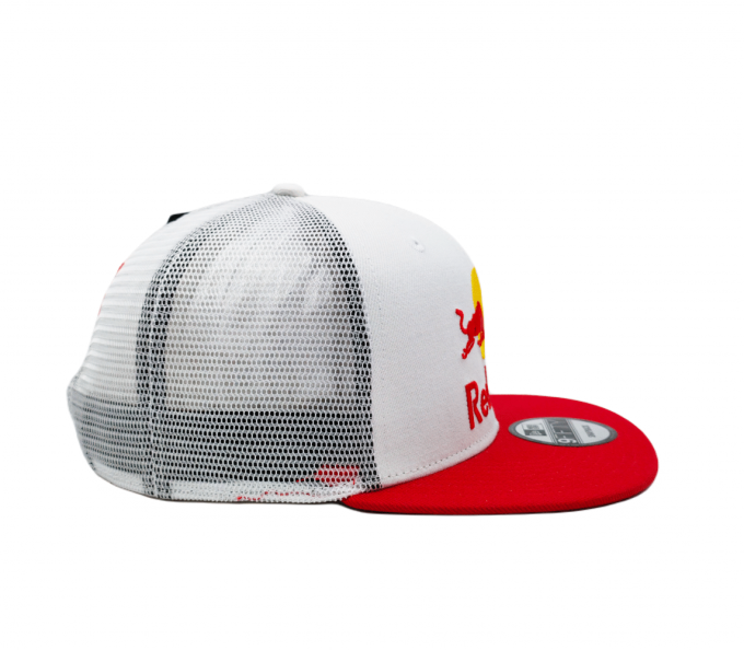 Red Bull Cap White Red Flat Brim - Image 3
