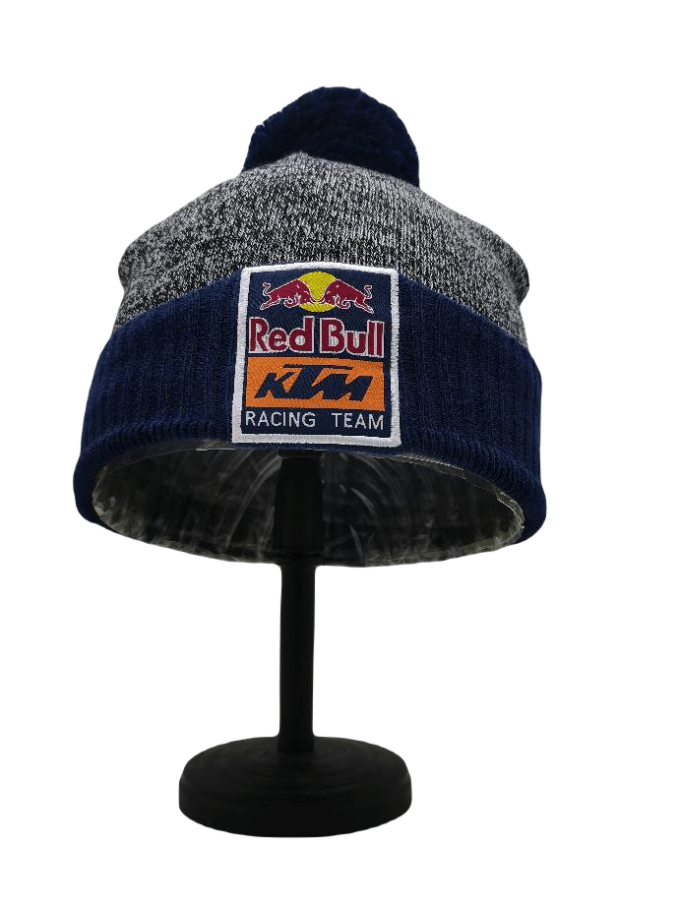 Red Bull KTM Pompom Beanie Hat - Image 4