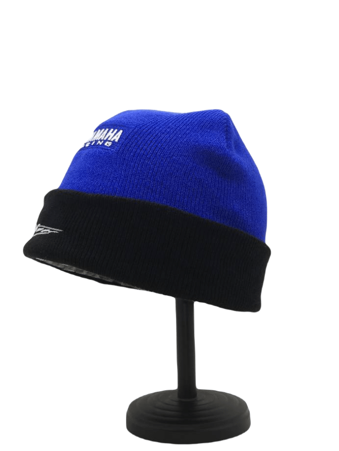 Yamaha Beanie Skully Hat Blue - Image 4