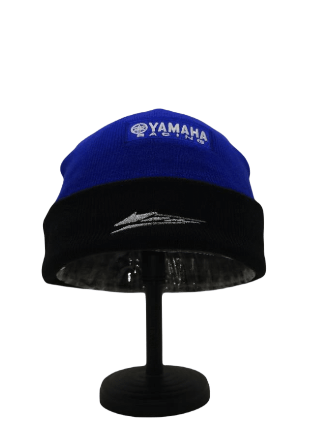 Yamaha Beanie Skully Hat Blue - Image 3