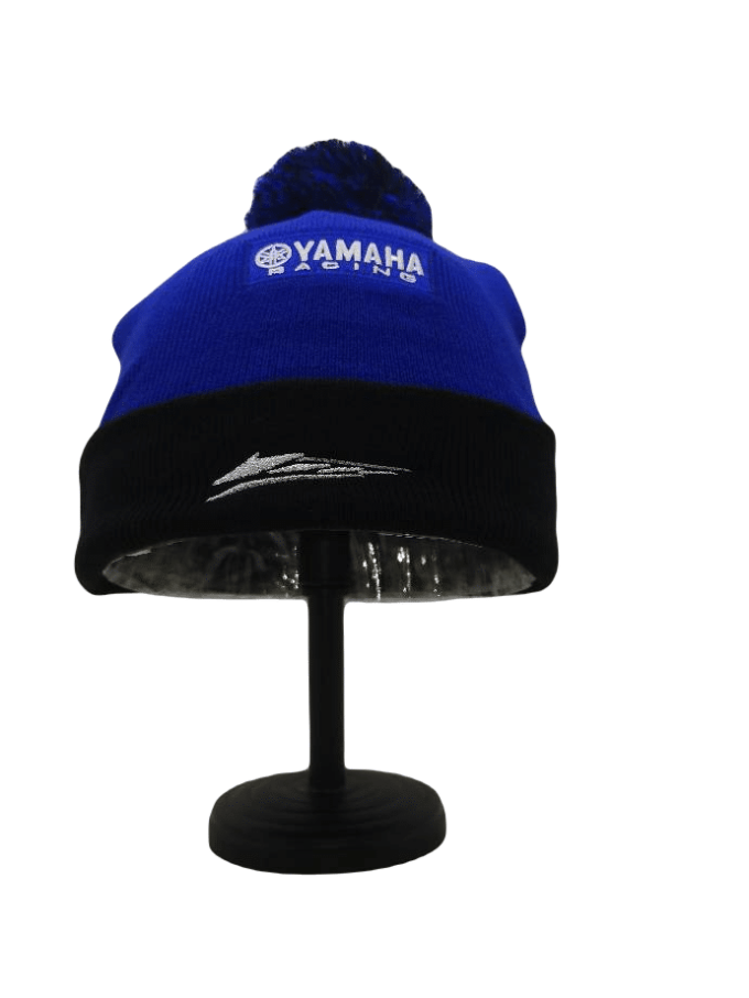 Yamaha Beanie Pompom Hat Blue - Image 3