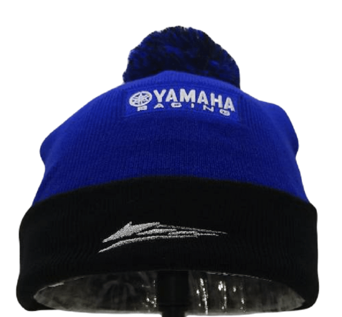 Yamaha Beanie Pompom Hat Blue - Image 6