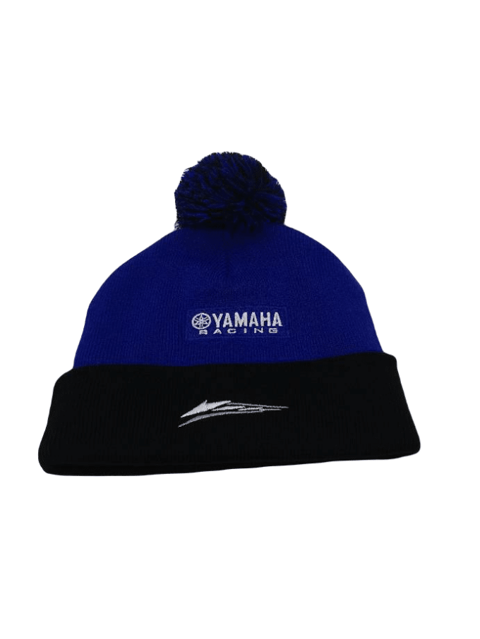 Yamaha Beanie Pompom Hat Blue - Image 4