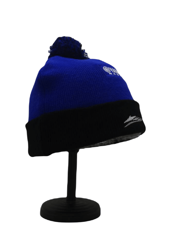 Yamaha Beanie Pompom Hat Blue - Image 2