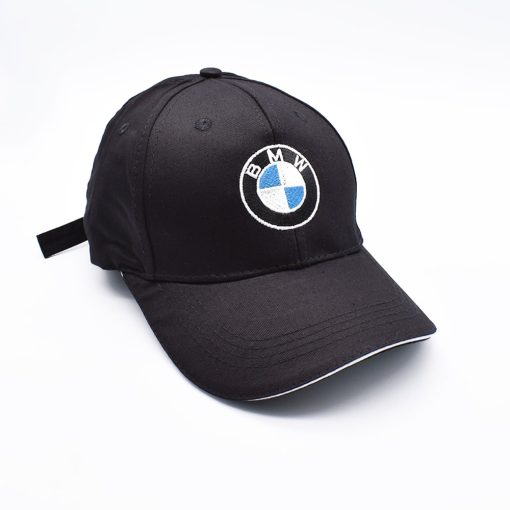 BMW Solid Black Sports Cap - Image 2